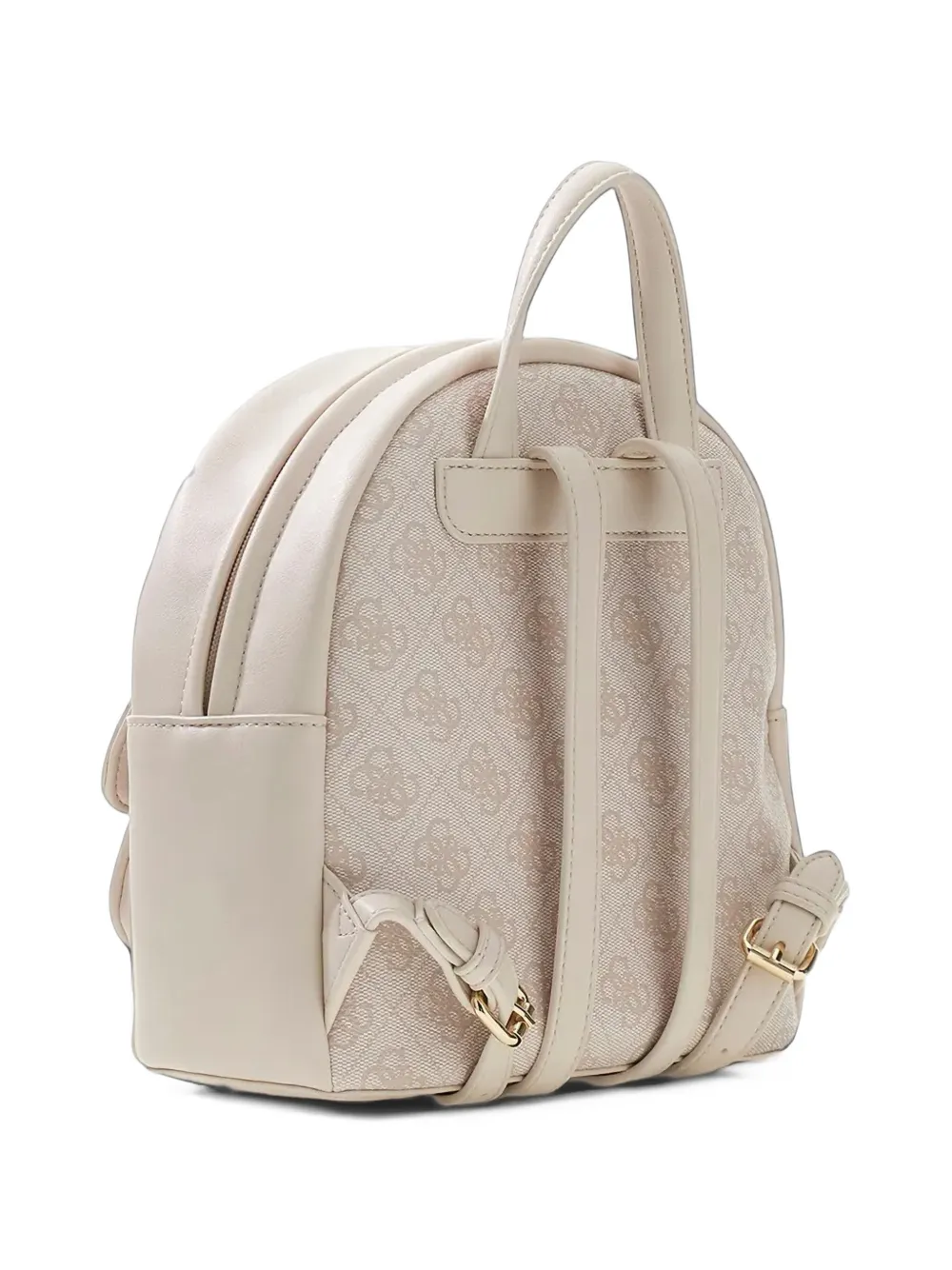 guess kids logo-plaque backpack Beige