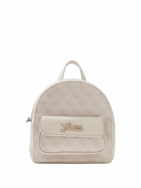 guess kids logo-plaque backpack