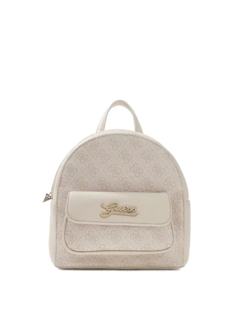guess kids logo-plaque backpack