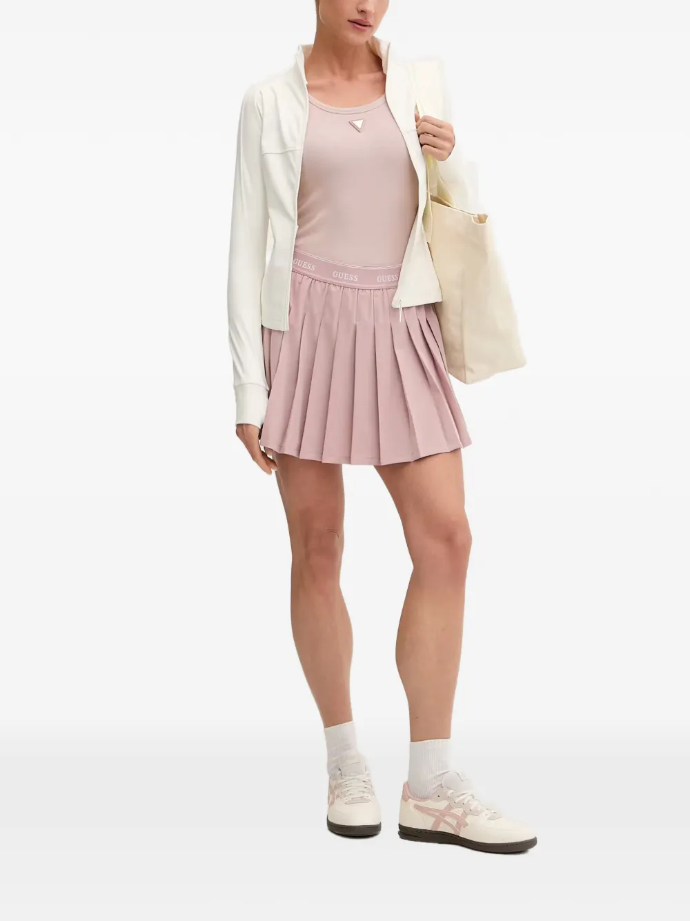 GUESS USA Mini-plooirok Roze