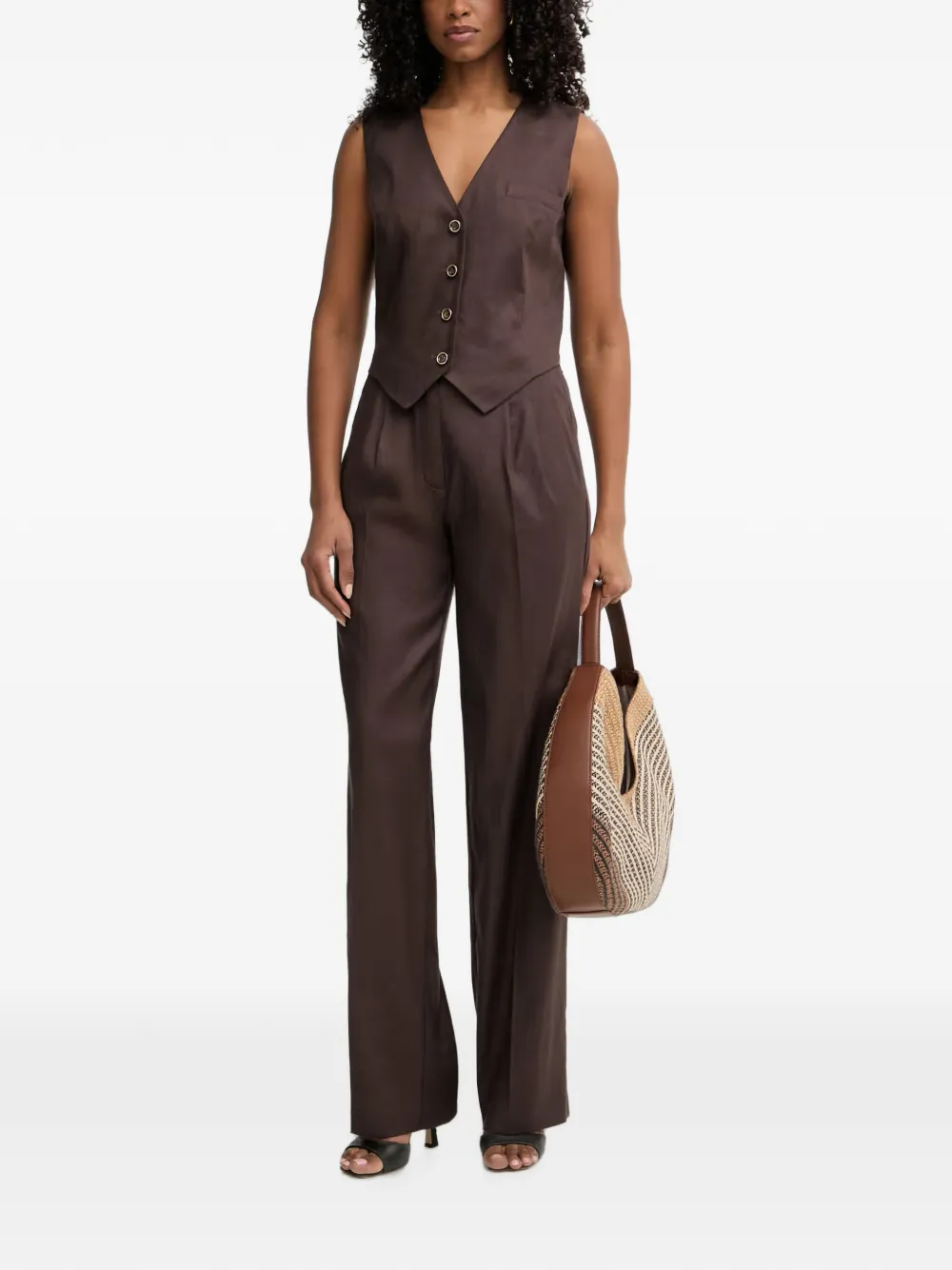 GUESS USA button-up waistcoat Bruin