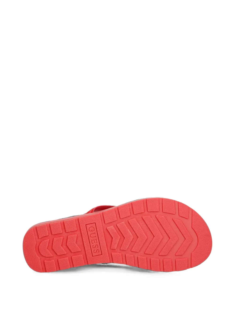 GUESS USA Candry logo-plaque flip-flops Rood