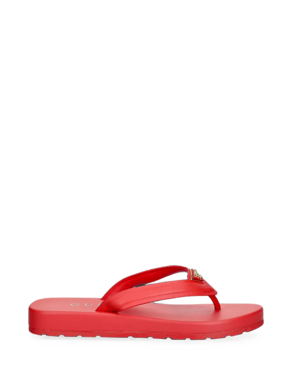 GUESS USA Candry logo-plaque flip-flops - Rot