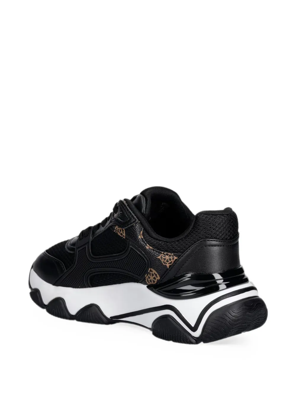 GUESS USA logo-print chunky-sole sneakers Zwart