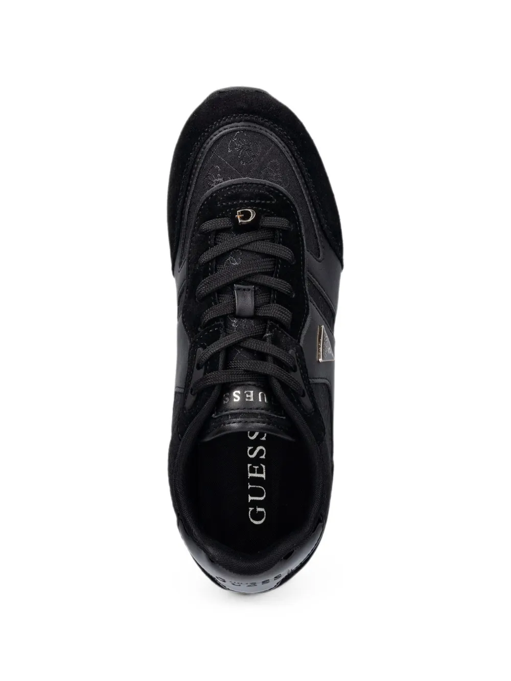 GUESS USA Tyrah suede sneakers Zwart