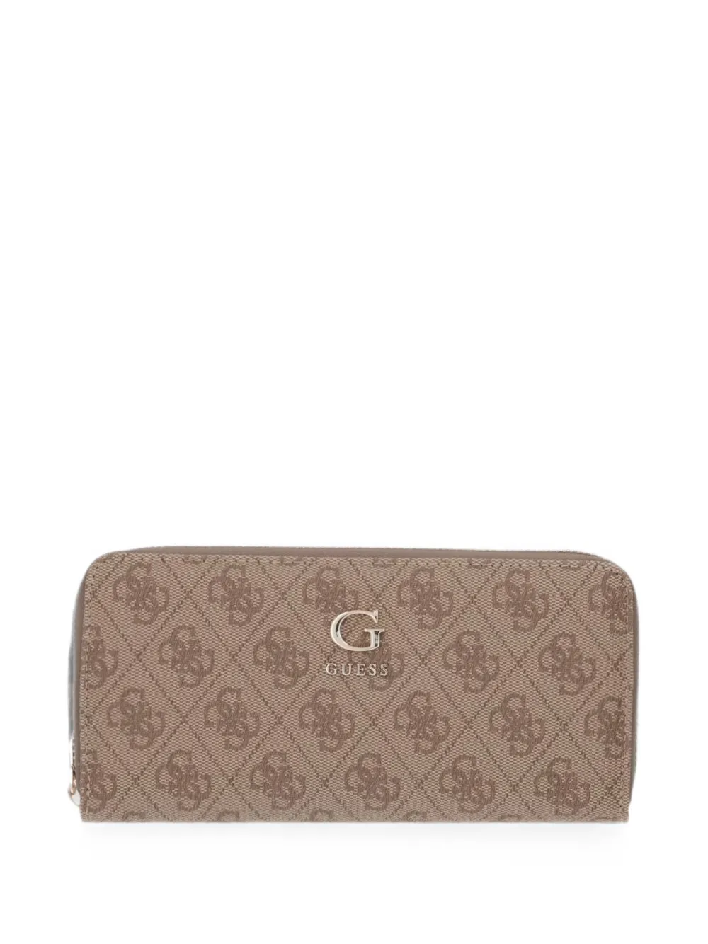 GUESS USA monogram-print zip-around wallet - Toni neutri