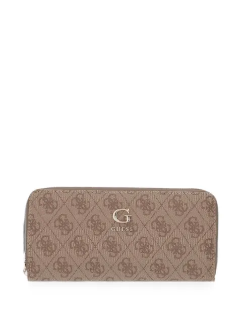 GUESS USA monogram-print zip-around wallet