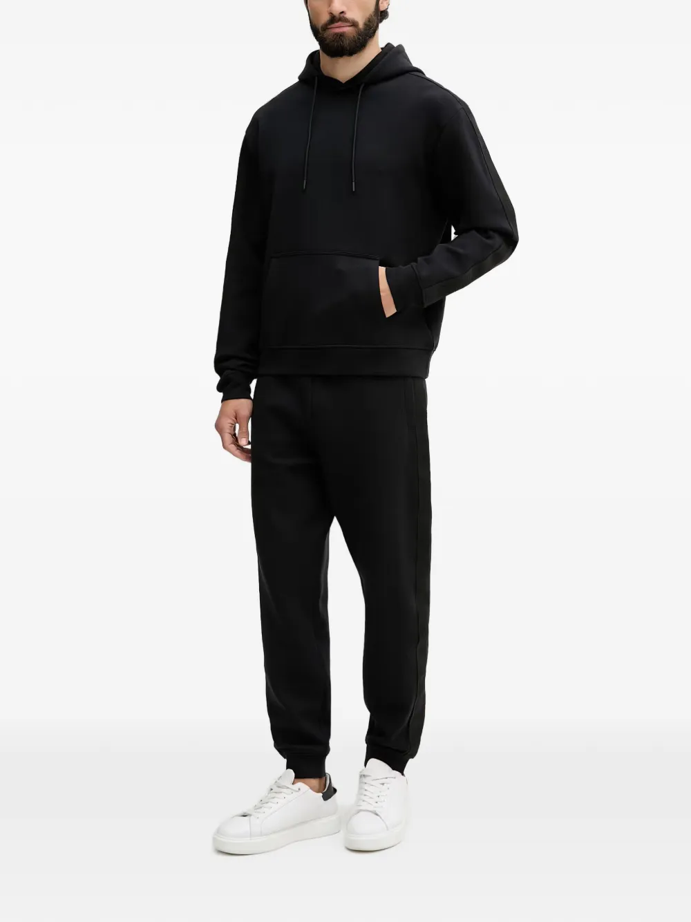 GUESS USA Sweater met zijbanden Zwart