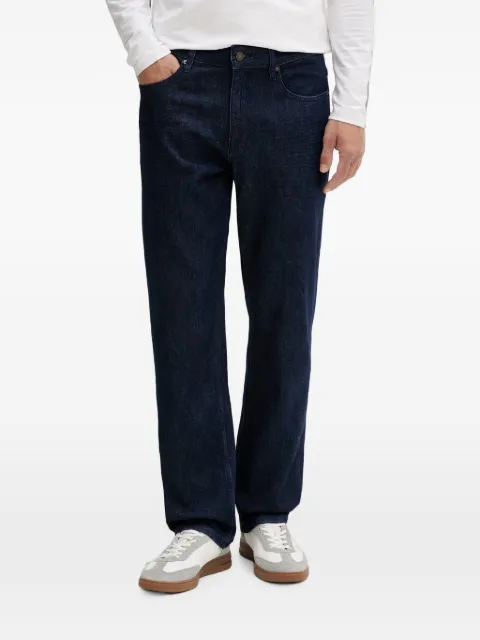 GUESS USA logo-patch straight-leg jeans