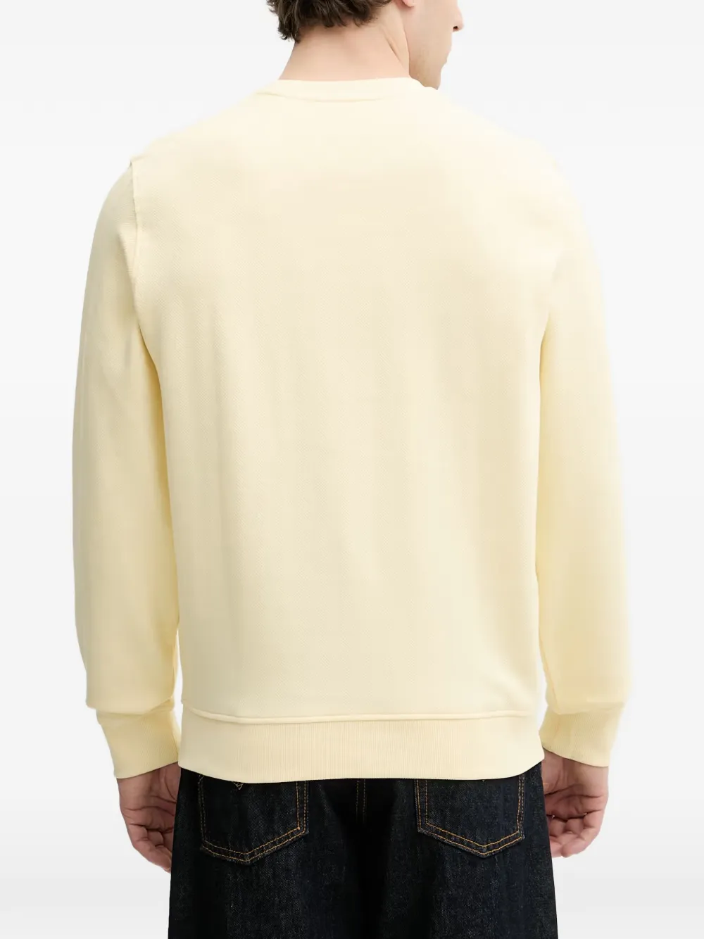 GUESS USA embroidered logo sweatshirt Geel