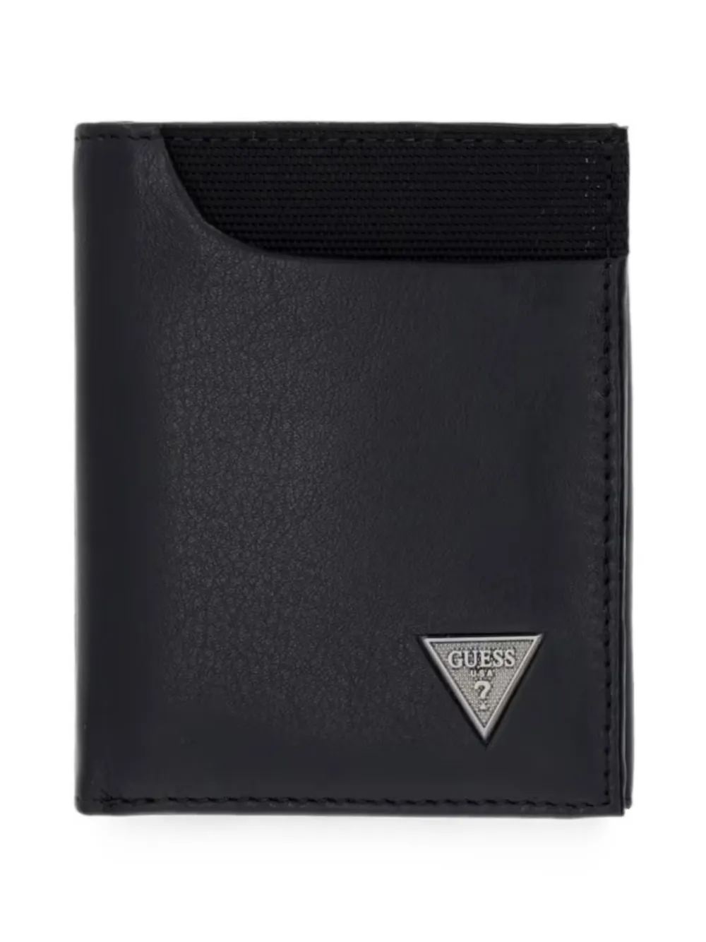 GUESS USA Berna genuine-leather logo wallet - Nero