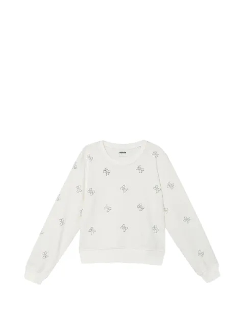 guess kids rhinestone-logo sweatshirt