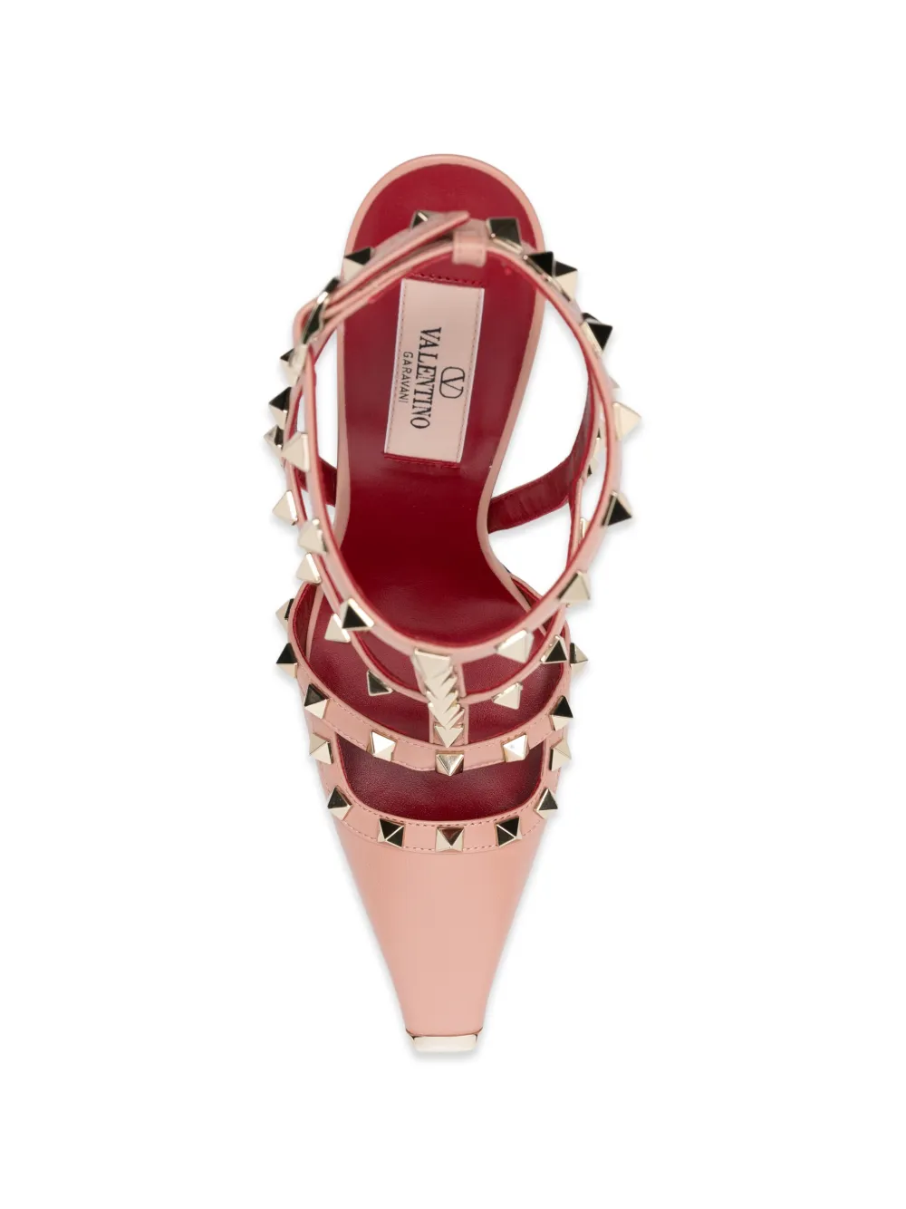 Valentino Garavani Rockstud caged pumps Beige