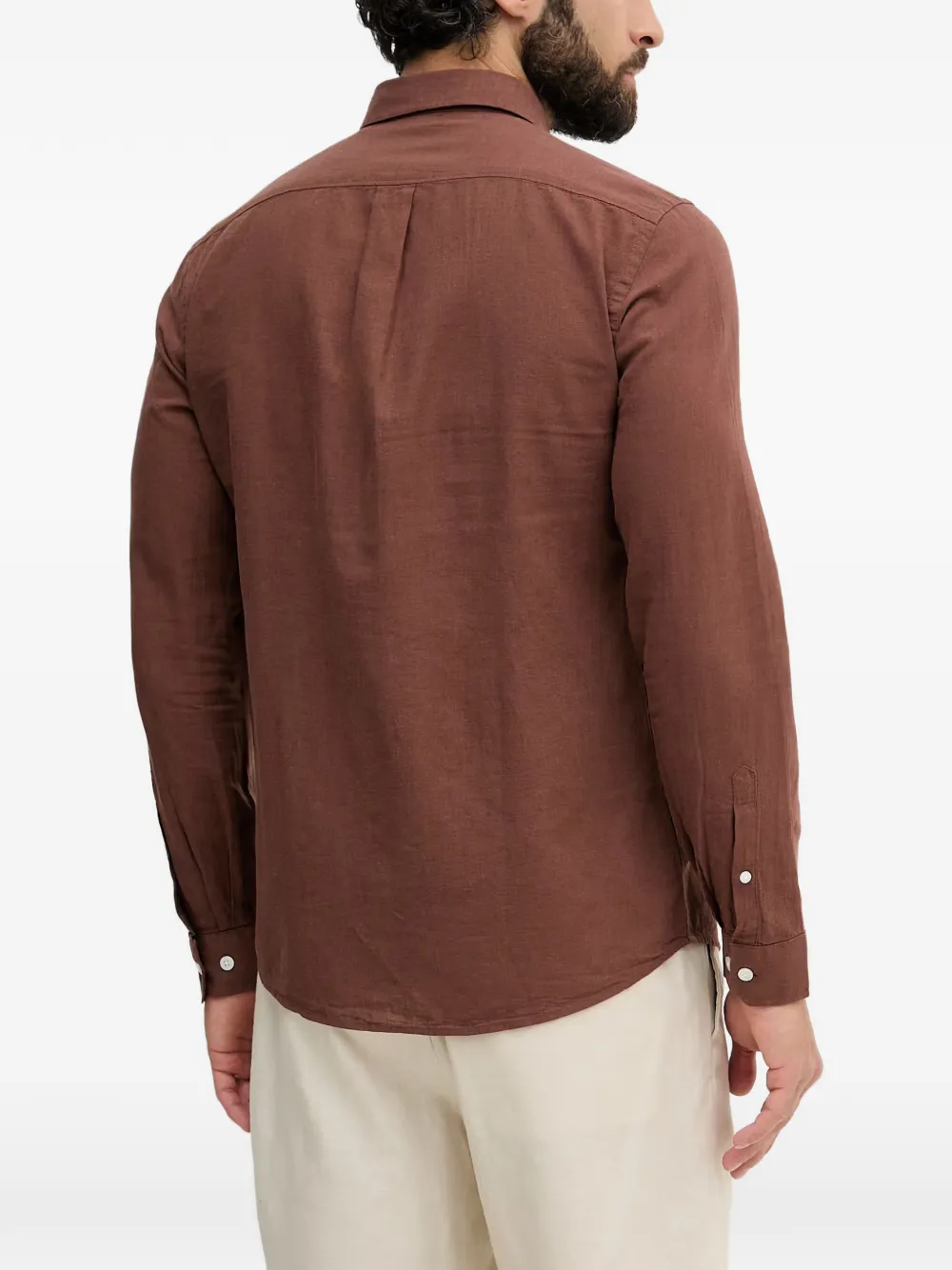 Lindbergh Button-down overhemd Bruin