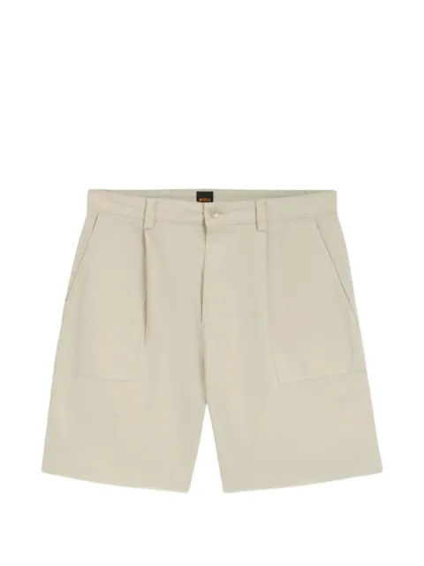 BOSS pleated chino shorts