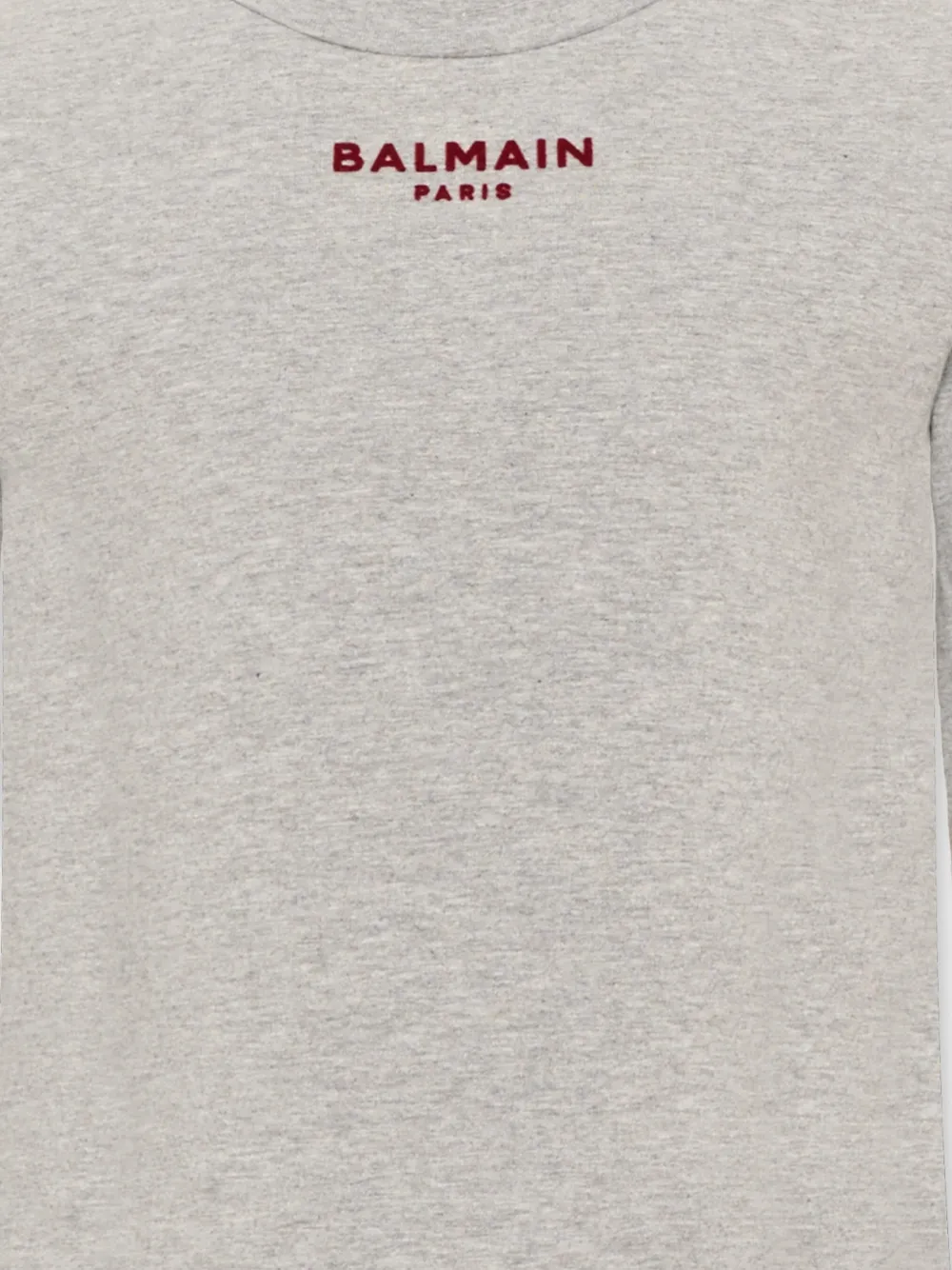 Balmain Kids T-shirt met lange mouwen Grijs