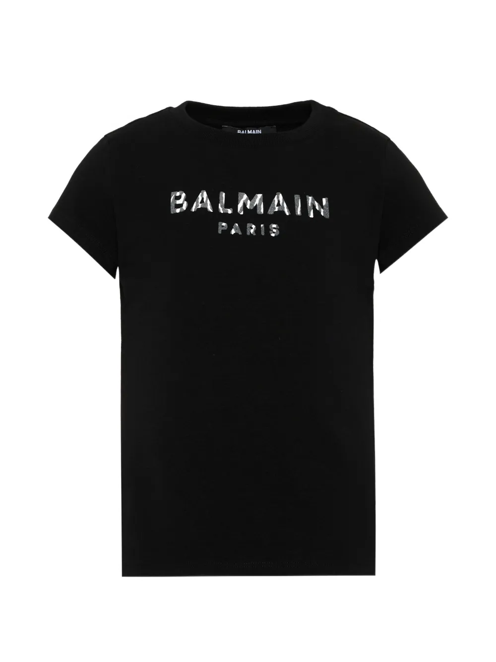 Balmain Kids logo-print short-sleeve T-shirt - Schwarz