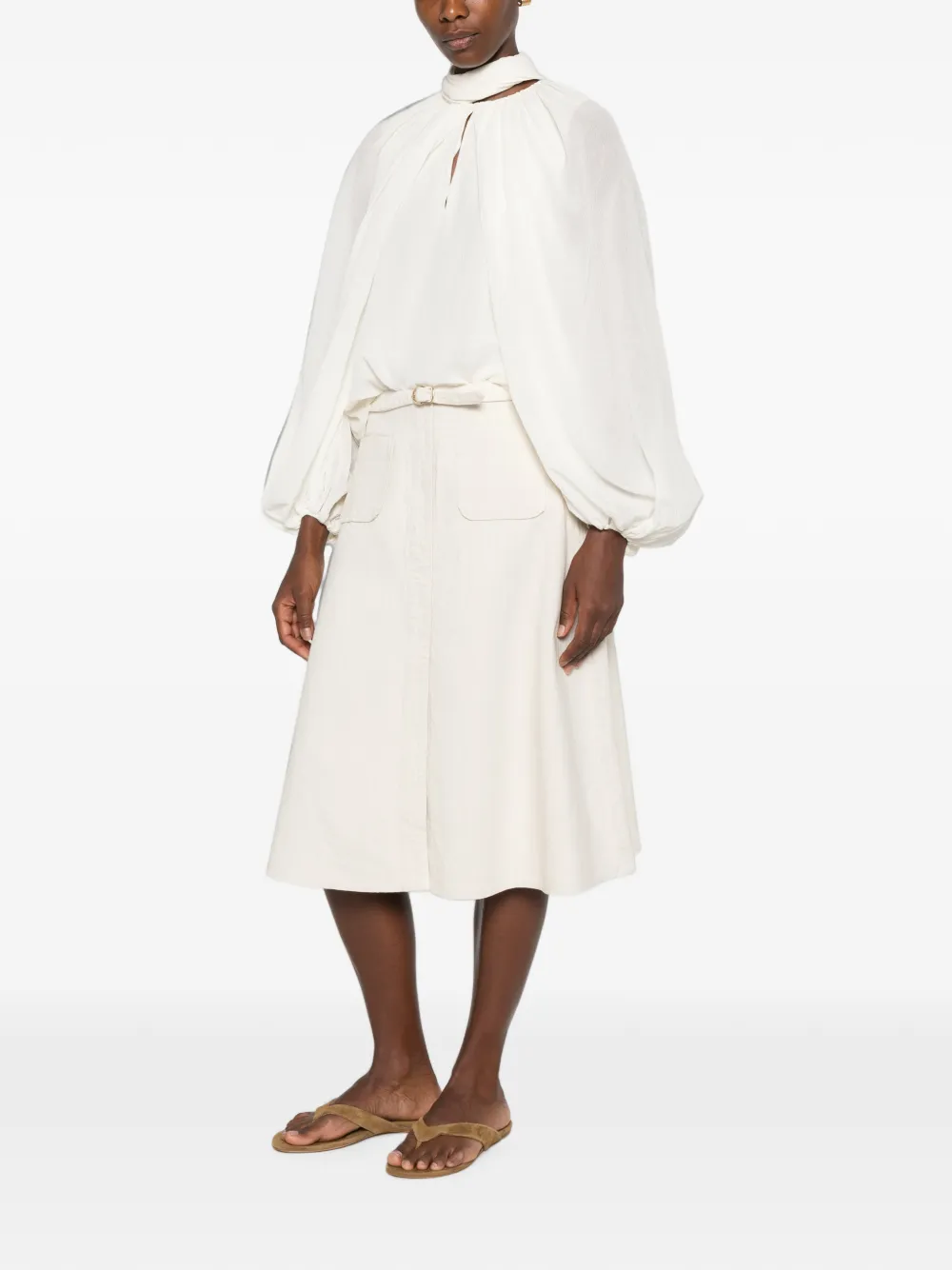 Dorothee Schumacher Blouse met ballonmouwen Wit