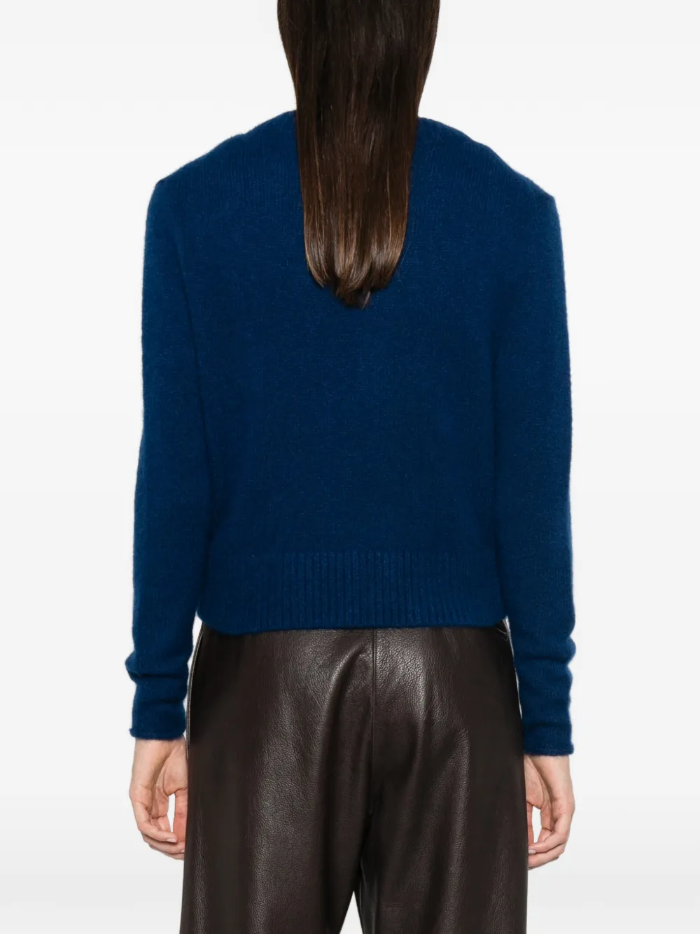Dorothee Schumacher v-neck button-fastening cardigan Blauw