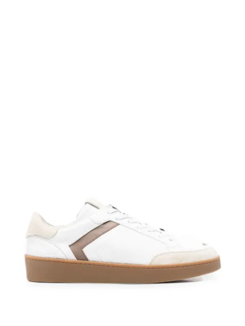 Canali Nuvola panelled lace-up leather sneakers