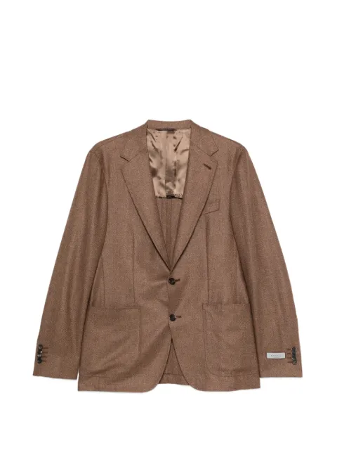 Canali single-breasted notched-lapels blazer