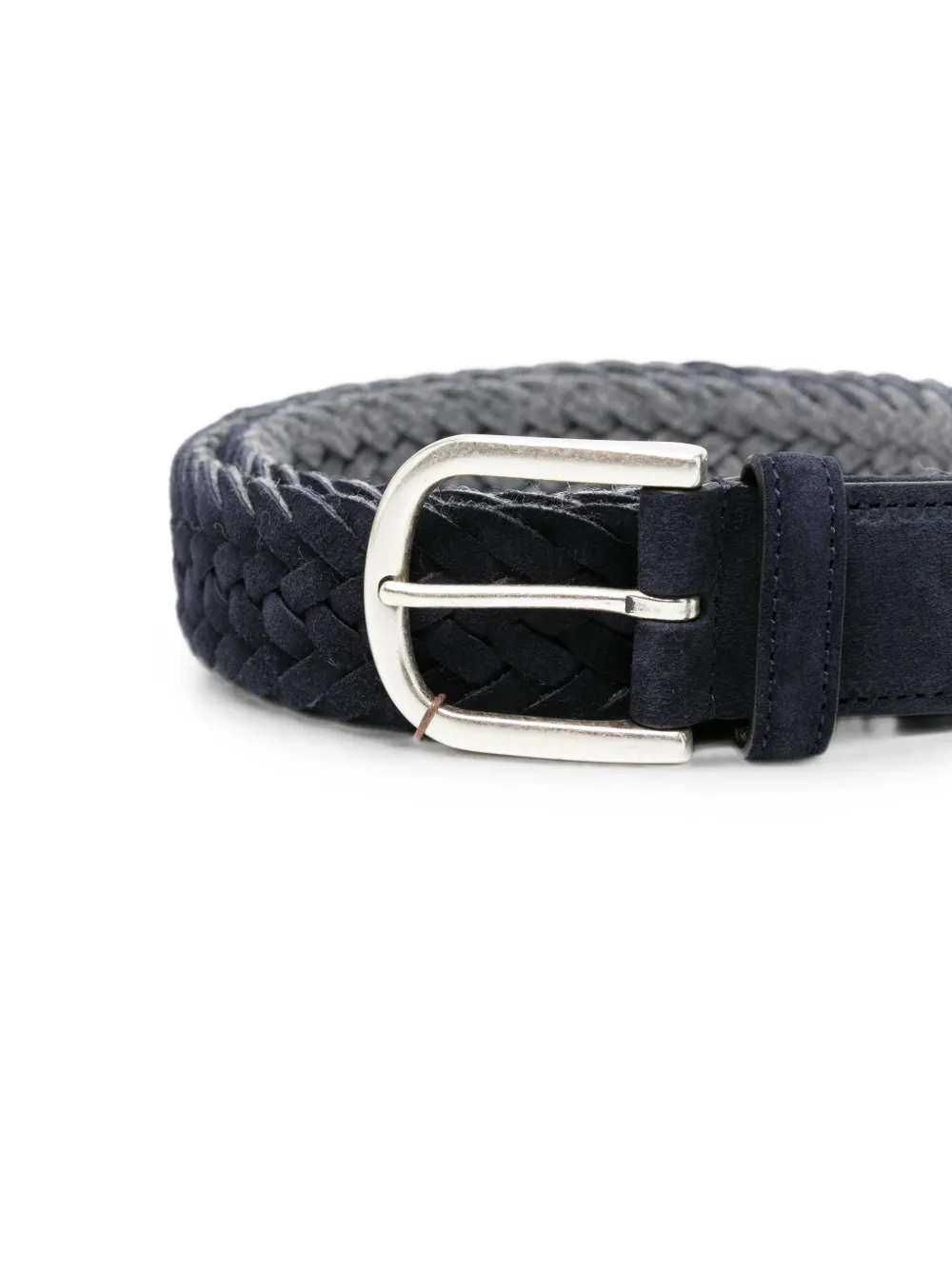 Canali Gevlochten gespriem Blauw