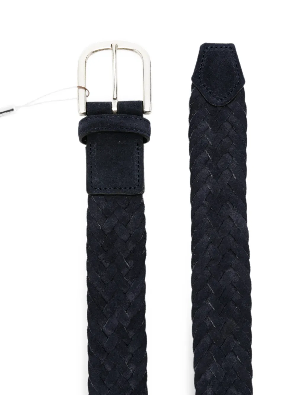 Canali Gevlochten gespriem Blauw