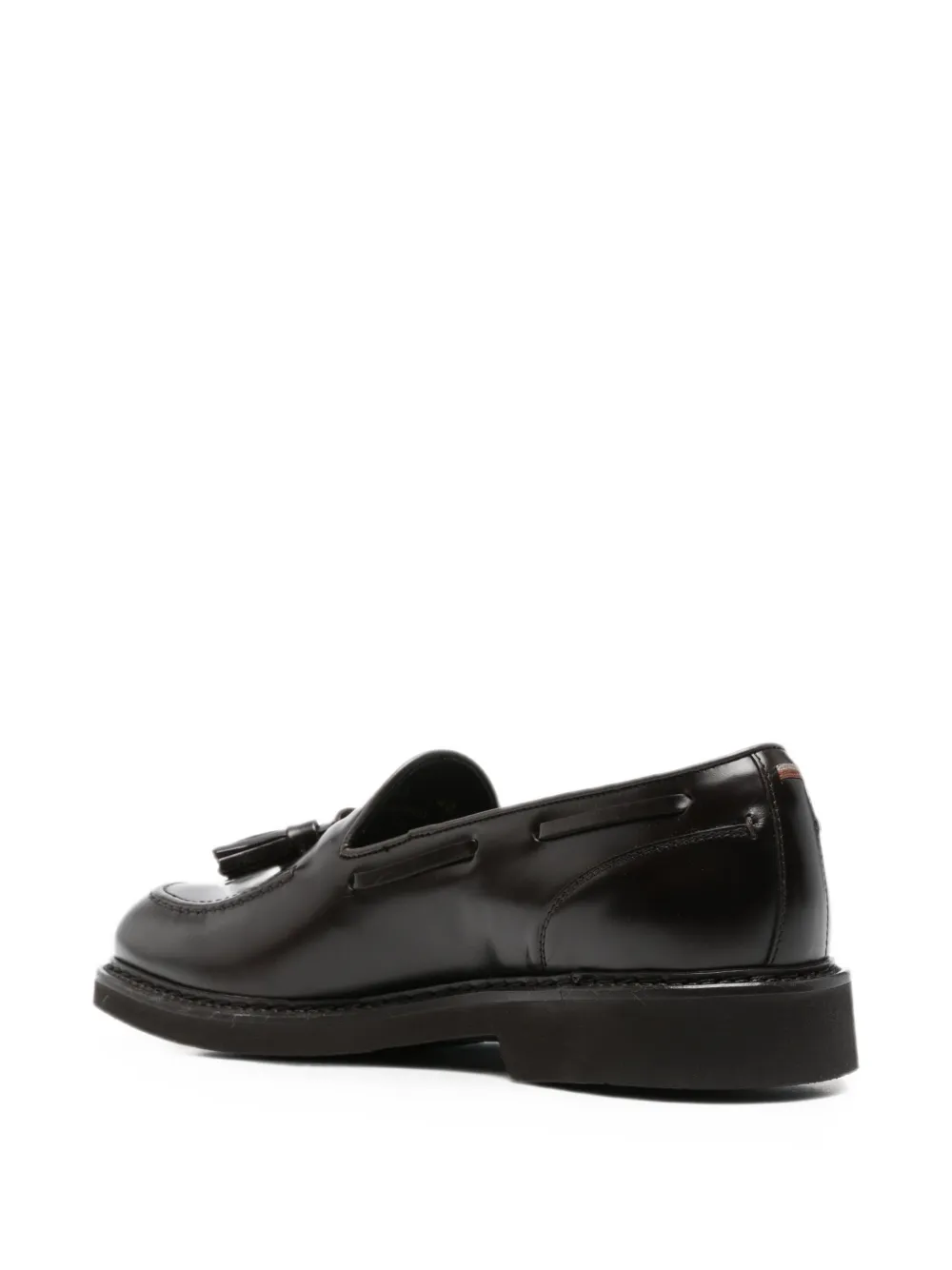 Canali tassel-detail leather boat shoes Bruin