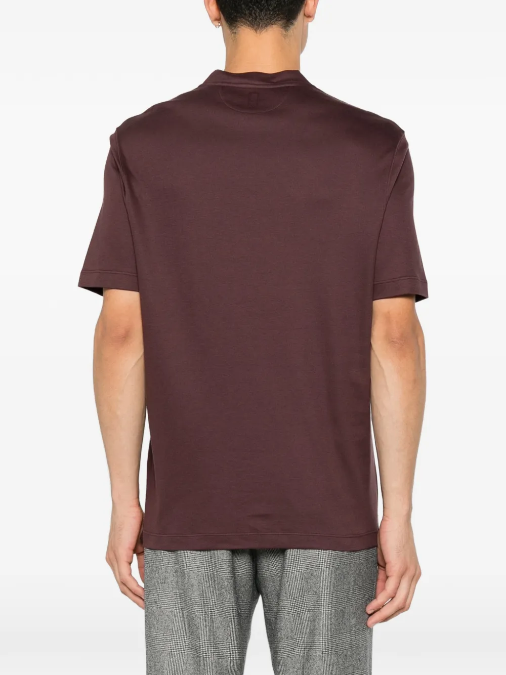 Canali round-neck short-sleeve T-shirt Rood