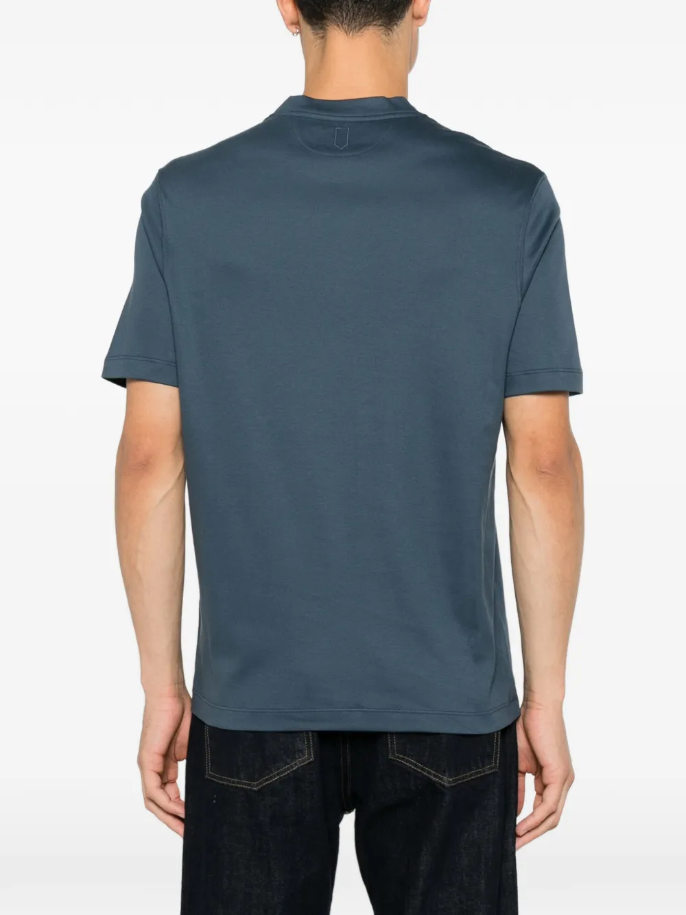 Canali T-shirt met korte mouwen Blauw