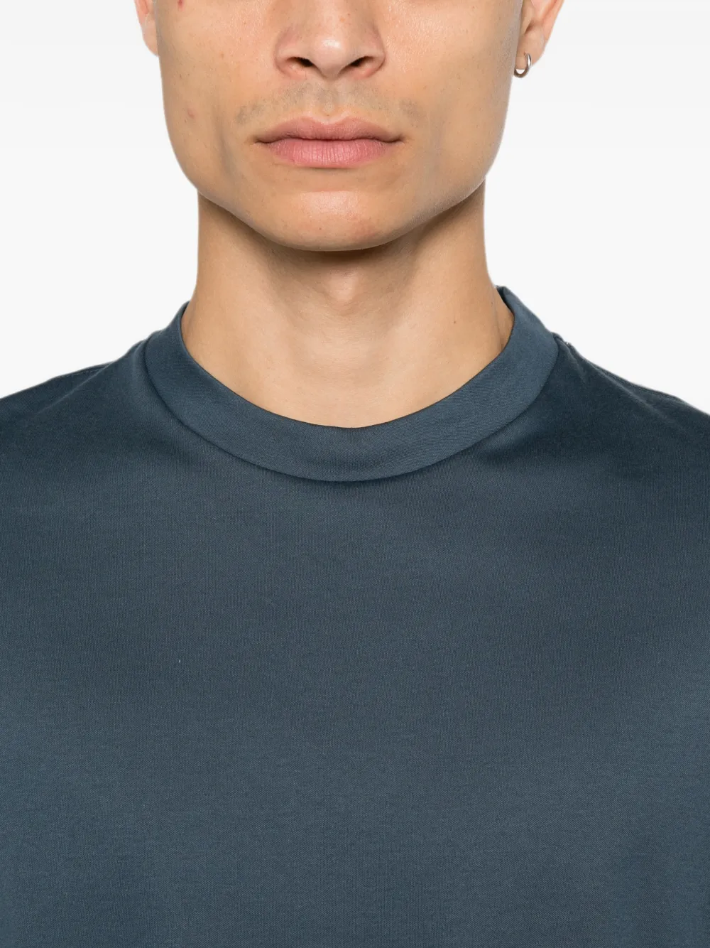 Canali T-shirt met korte mouwen Blauw