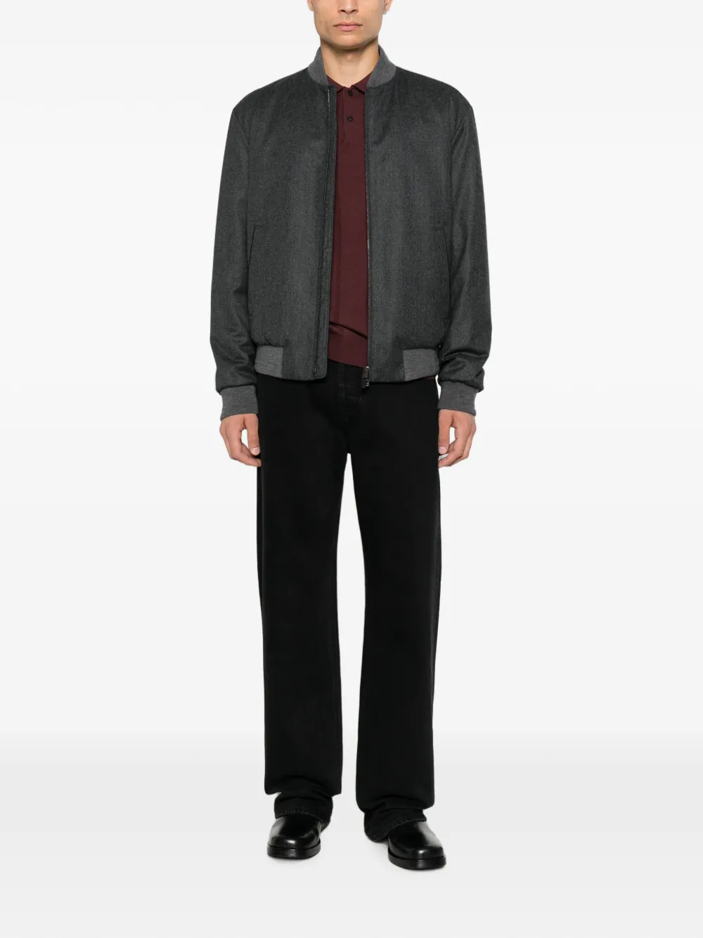 Canali Jack met rits Grijs