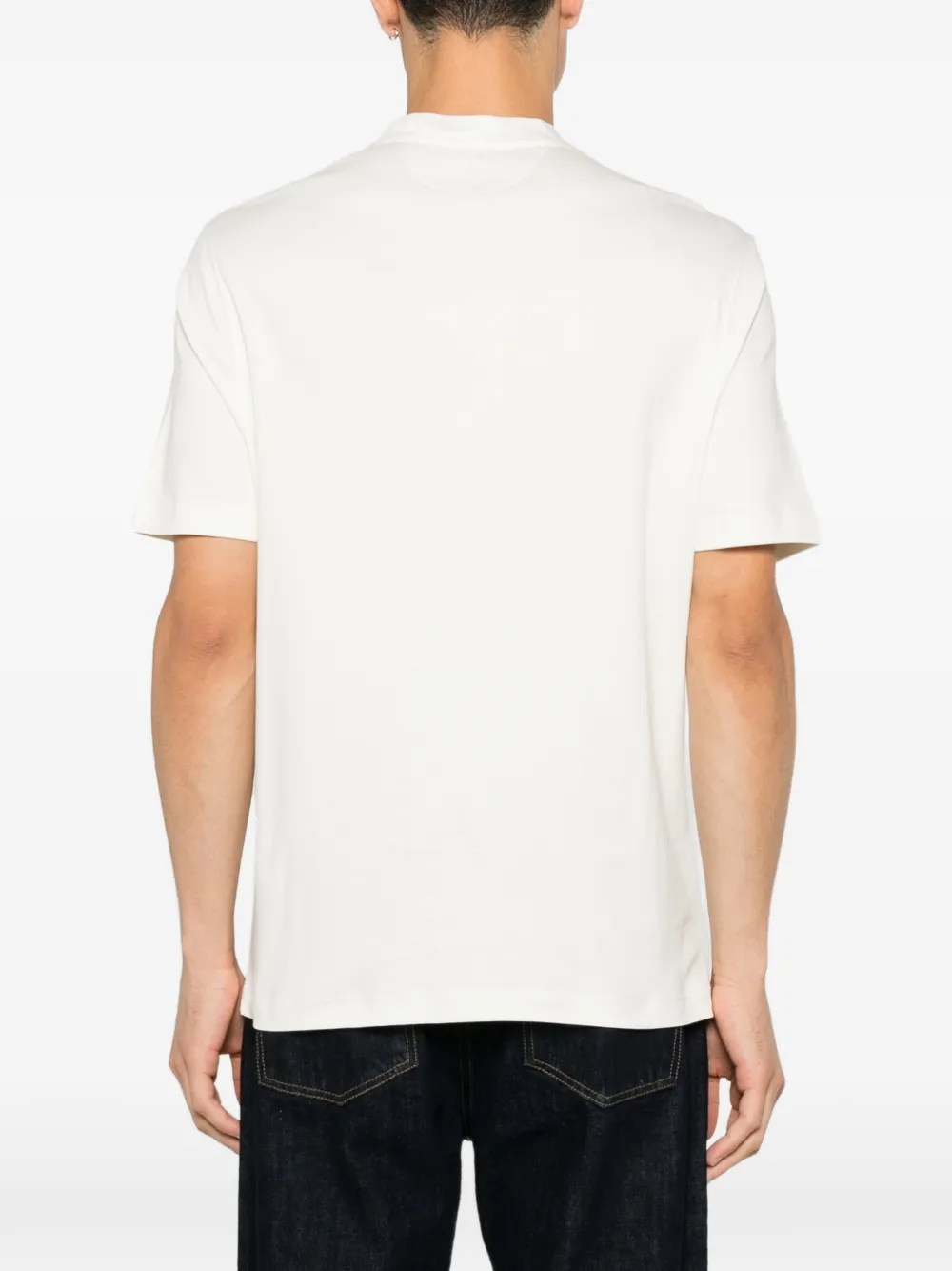 Canali T-shirt met ronde hals Wit
