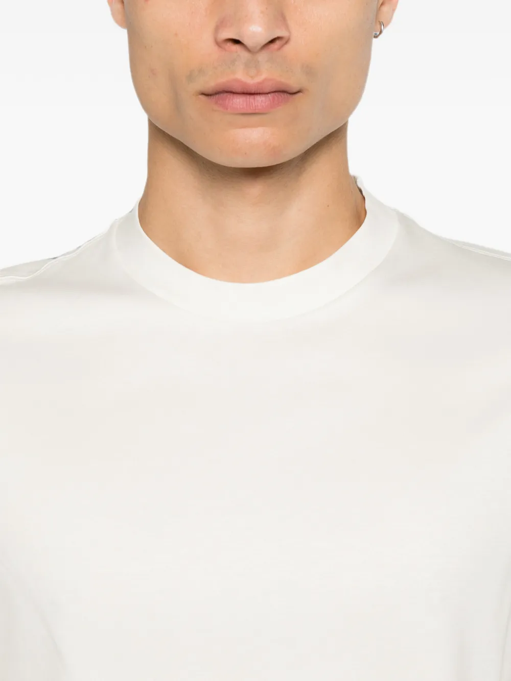 Canali T-shirt met ronde hals Wit