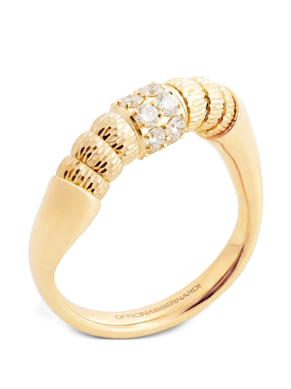 Officina Bernardi Enigma S Ring mit Diamanten - Gold