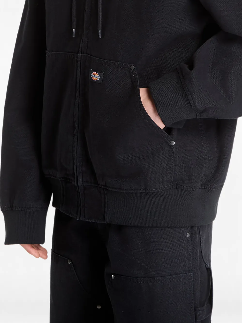 DICKIES Canvas hoodie Zwart
