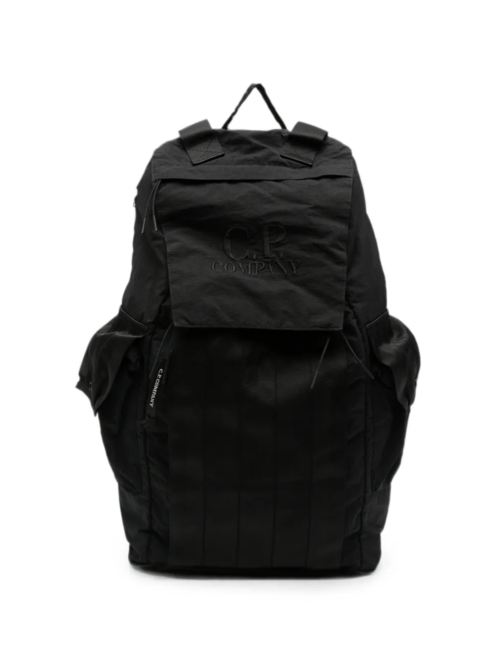 C.P. Company logo-embroidered multi-pocket backpack - Nero