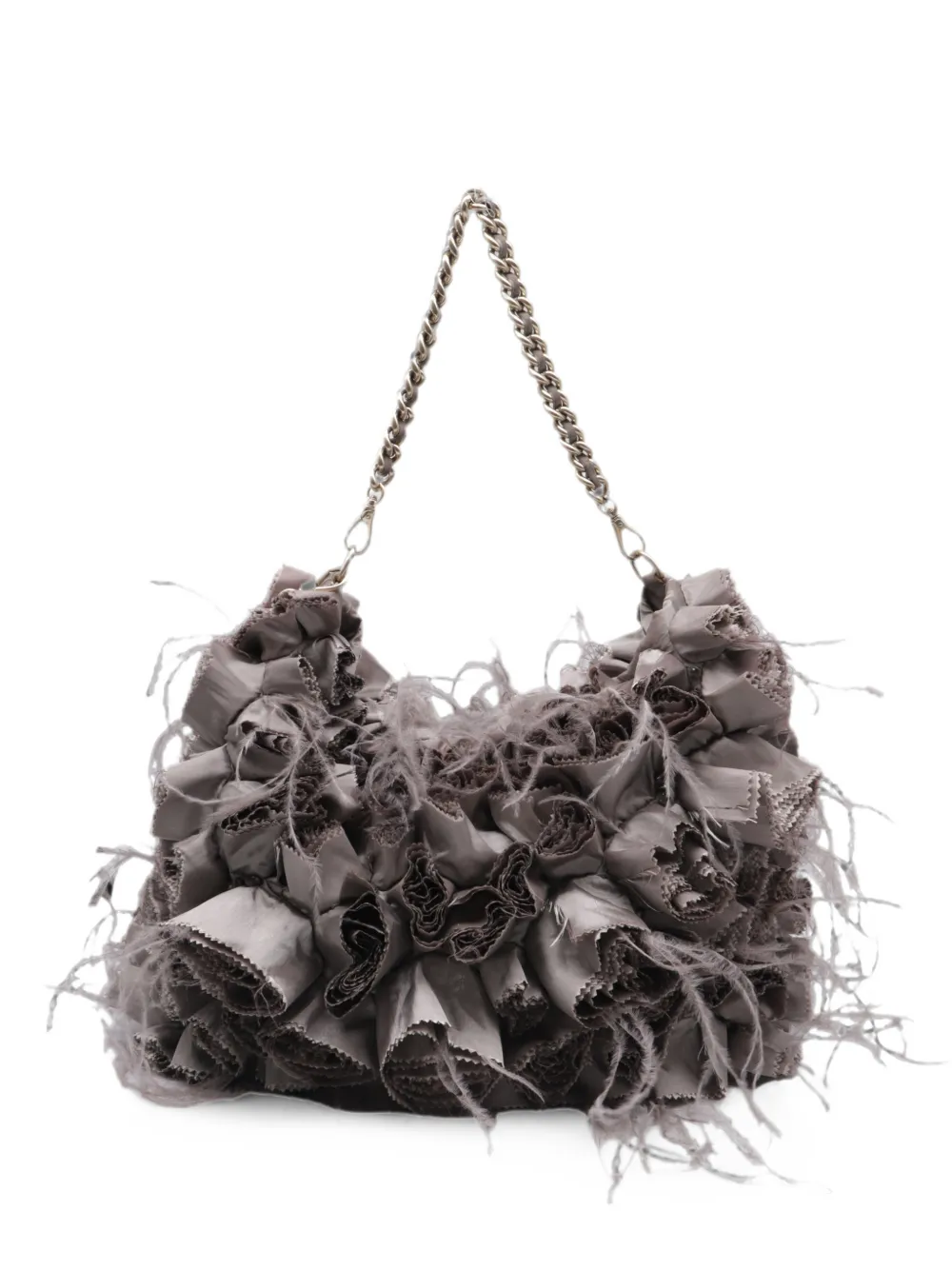 Giorgio Armani Pre-Owned floral-appliqué shoulder bag - Rosa