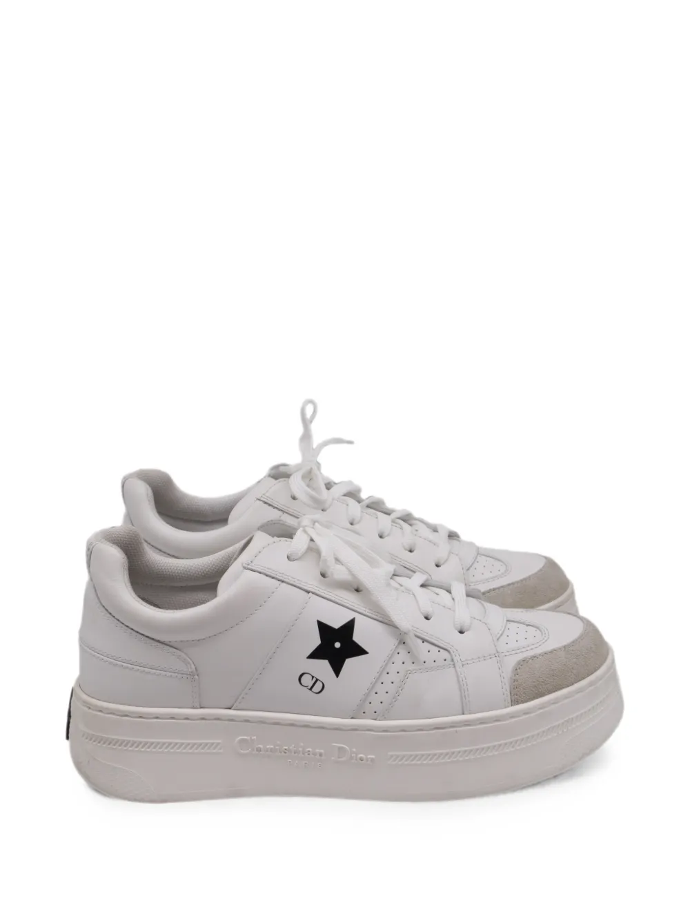 Christian Dior Pre-Owned 2020s Star platform sneakers - Weiß