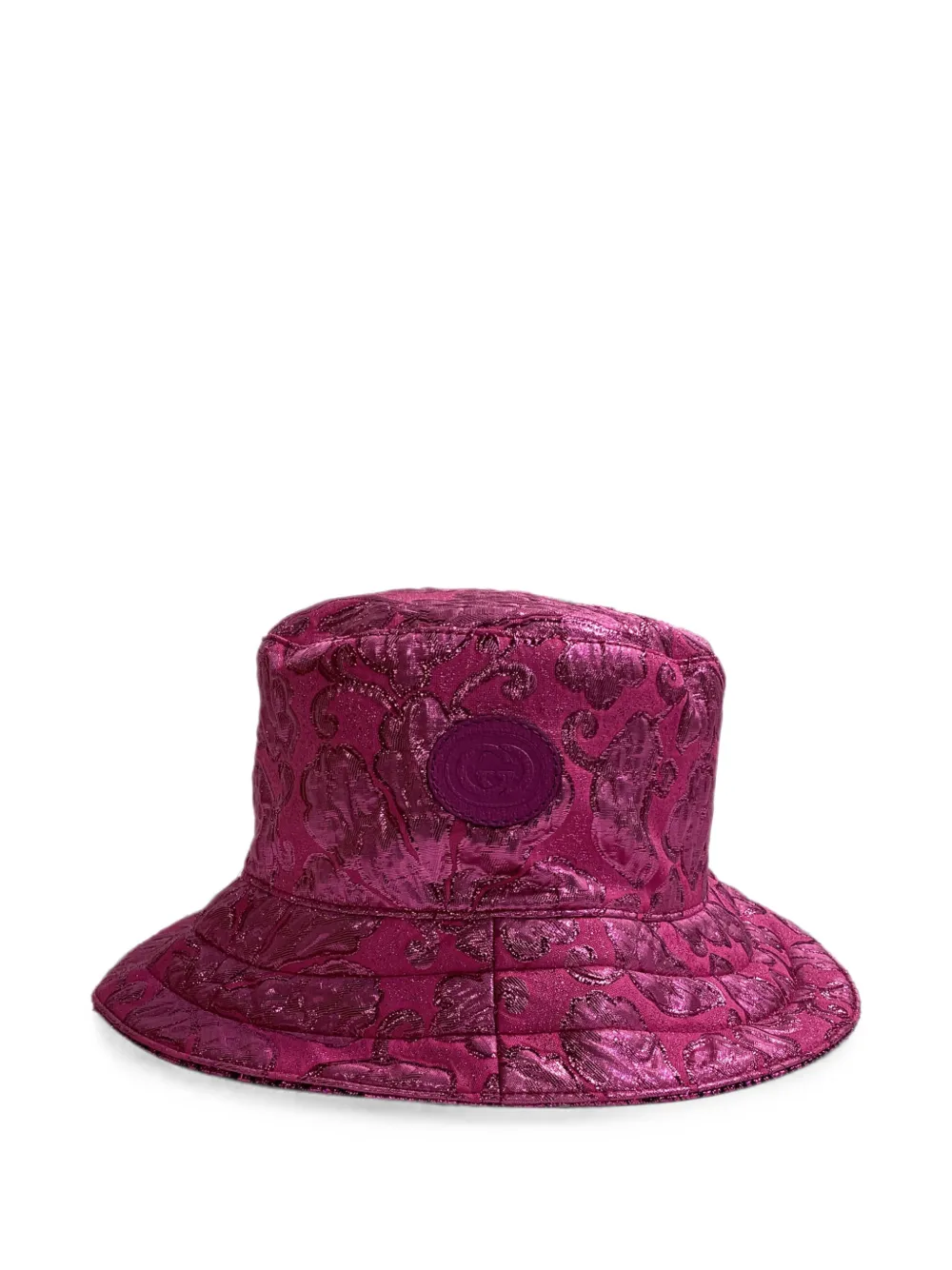 Gucci Pre-Owned Lamé GG Monogram reversible bucket hat - Rosa