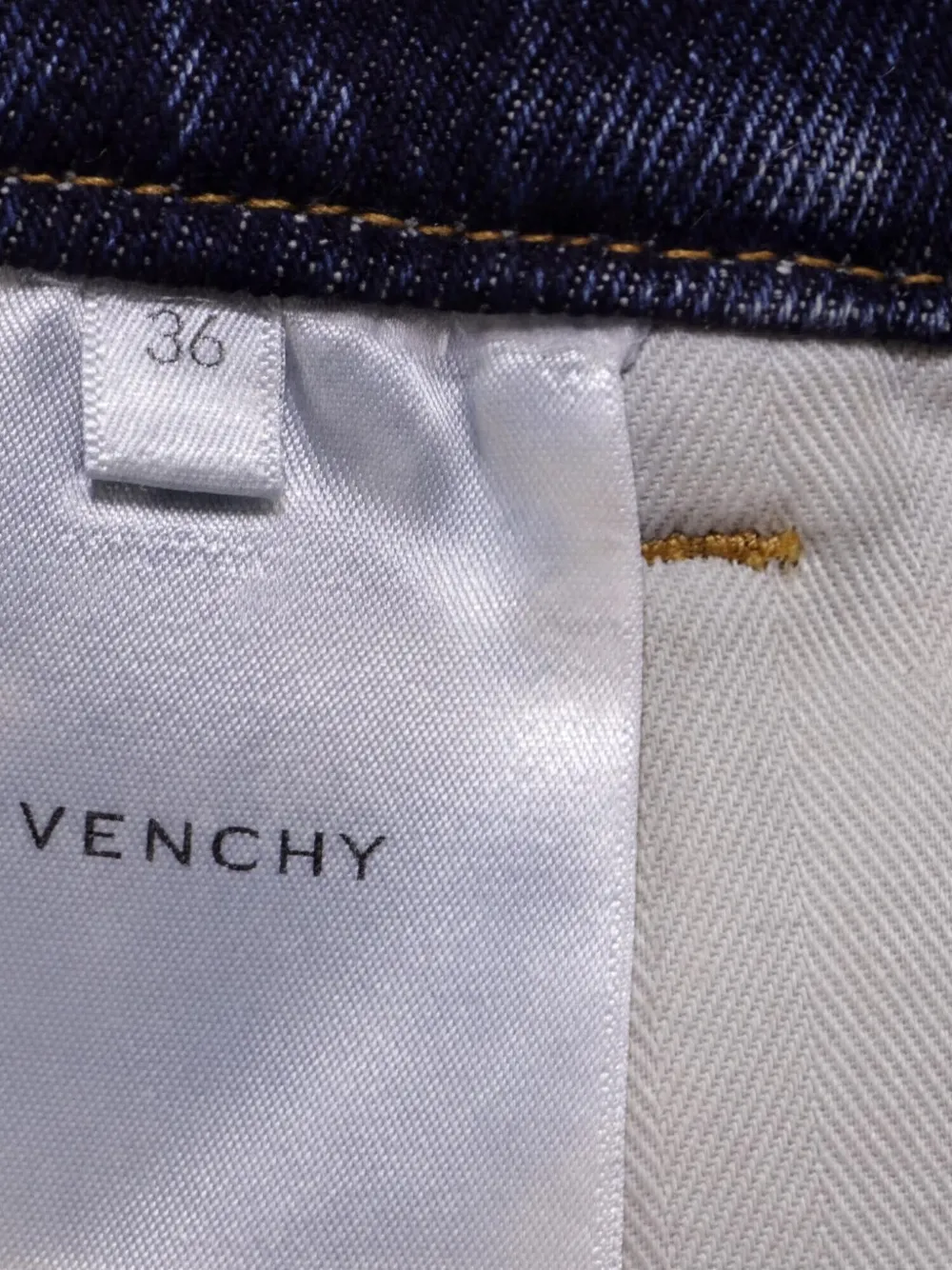 Pre-owned Givenchy Distressed Patchwork Skirt In Blue