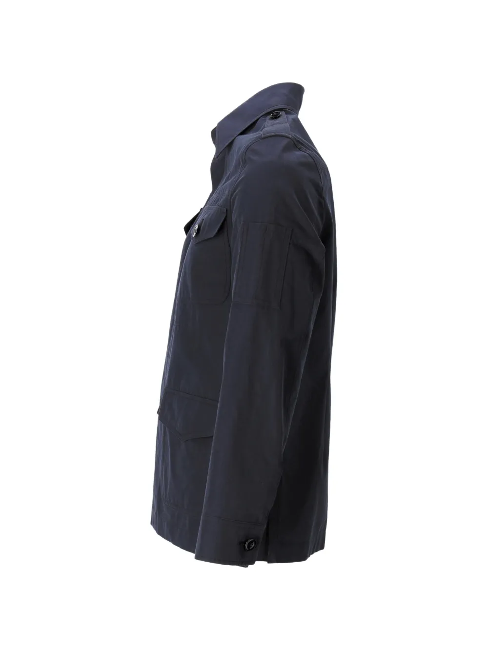Pre-owned Tom Ford Button-up Pocket Jacket In Blue