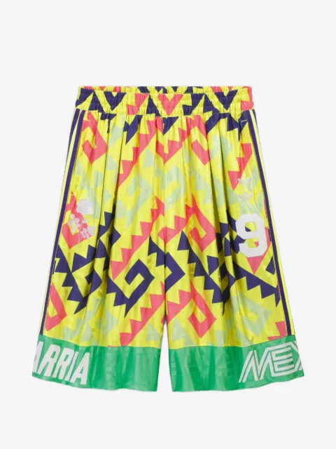 adidas shorts AOP con estampado geométrico en colaboración con Willy Chavarria