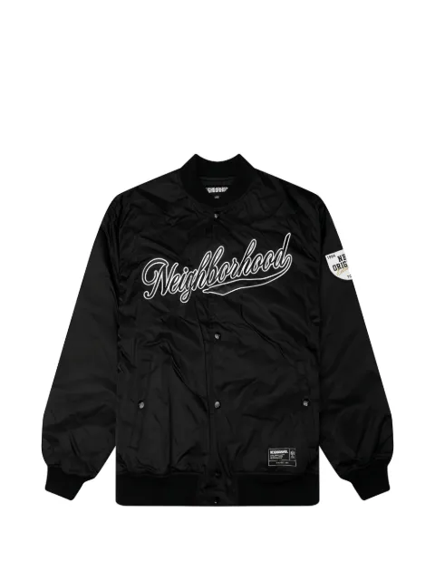 Neighborhood logo-embroidered patch-detail jacket
