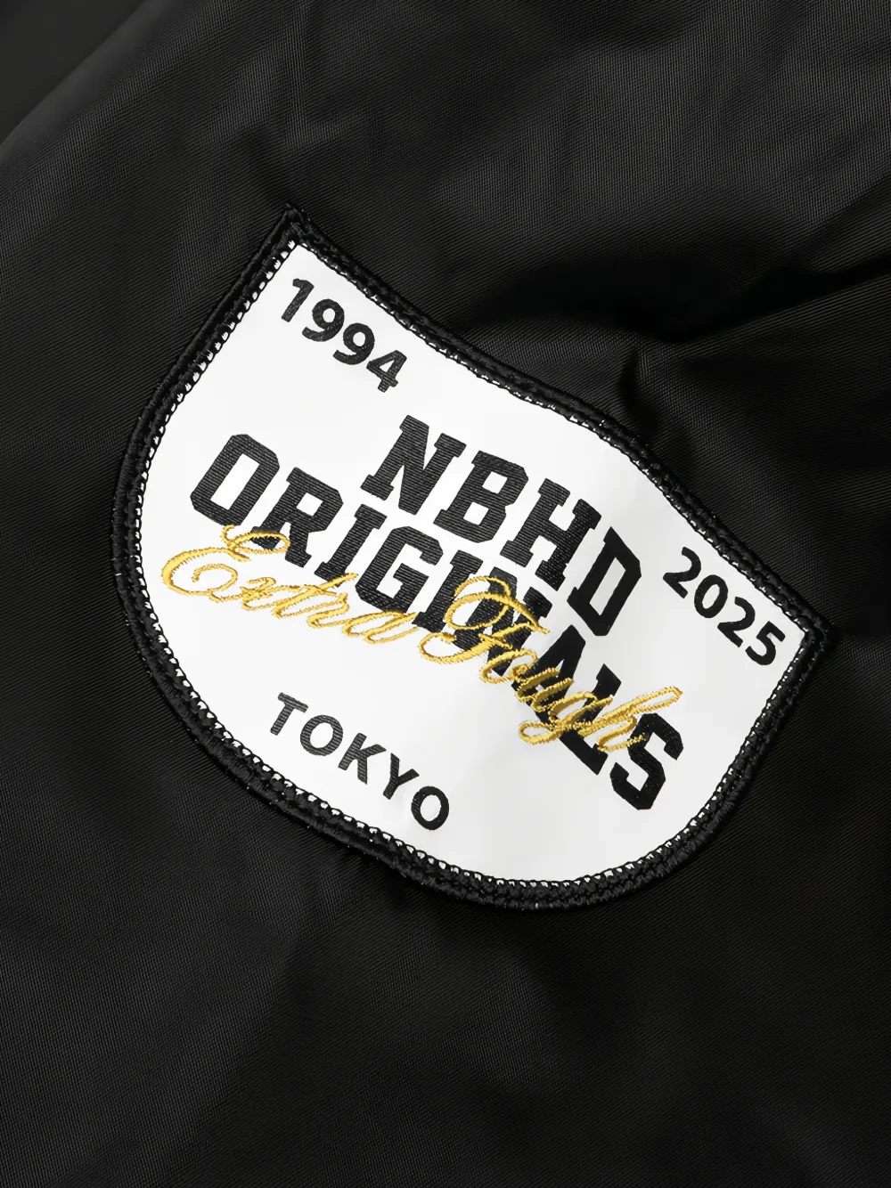 Neighborhood Jack met geborduurd logo en opgestikt detail Zwart