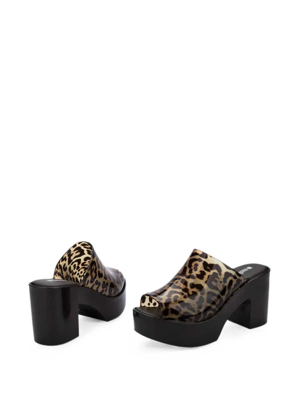 Melissa Hype II sandalen met plateauzool Zwart