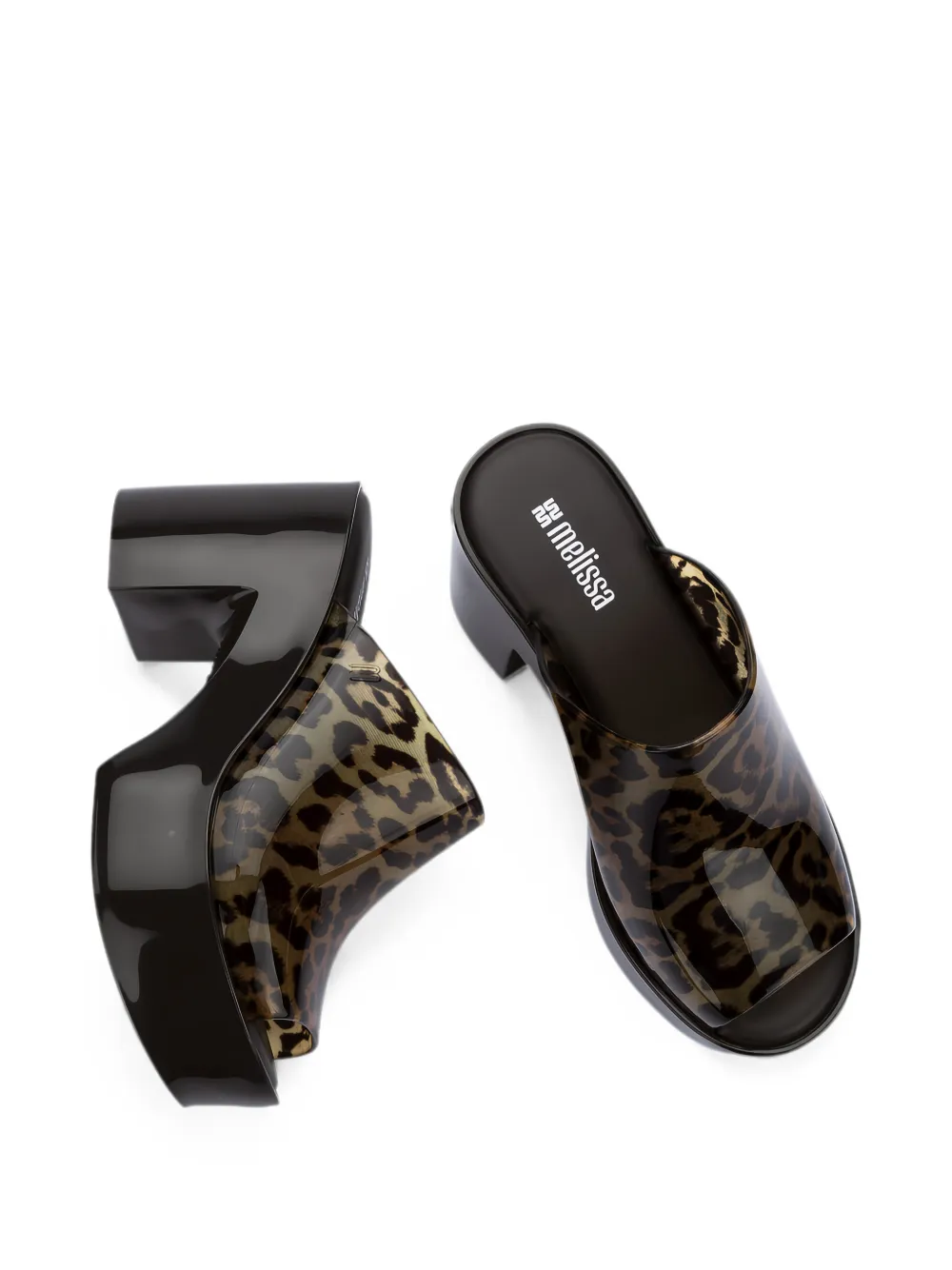 Melissa Hype II sandalen met plateauzool Zwart