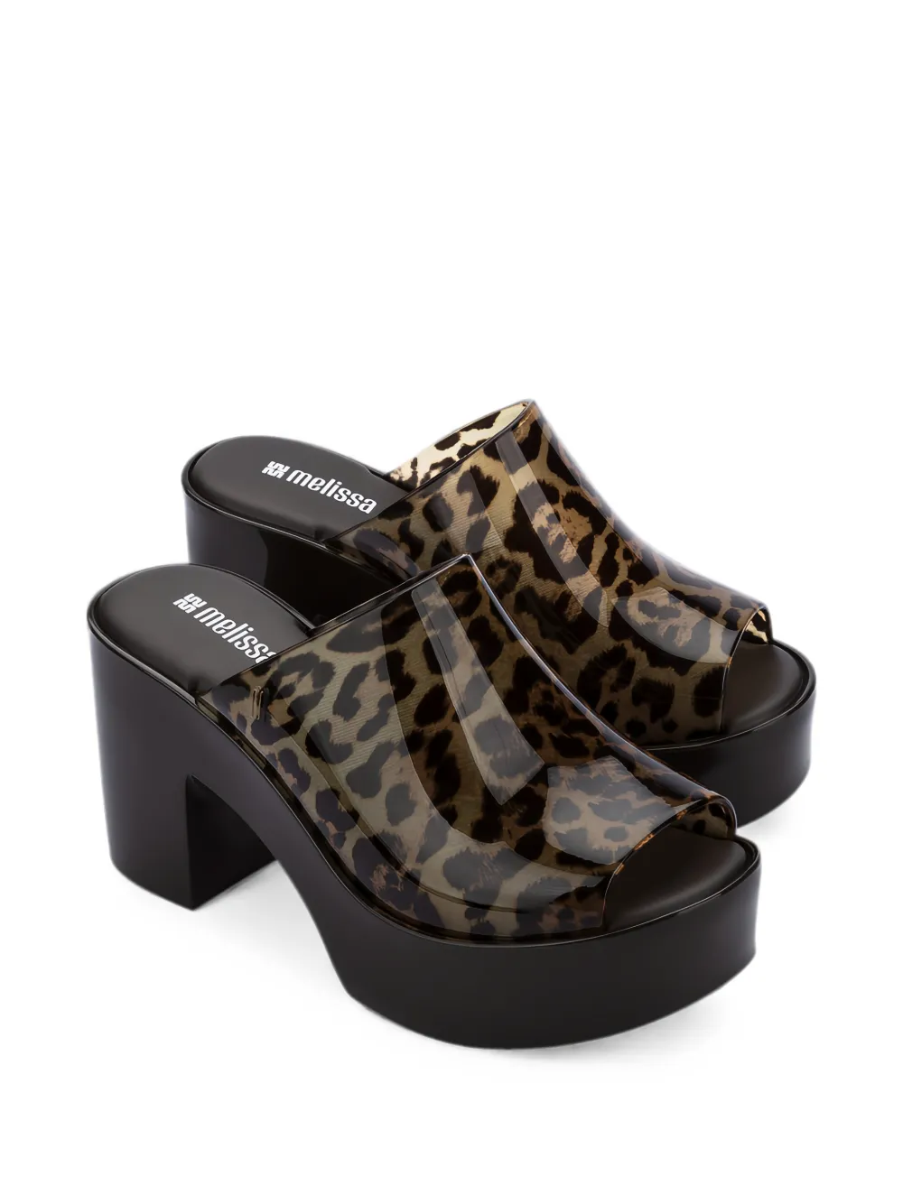 Melissa Hype II sandalen met plateauzool Zwart
