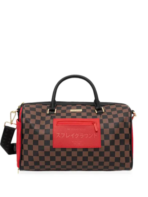 Sprayground checkerboard-print holdall