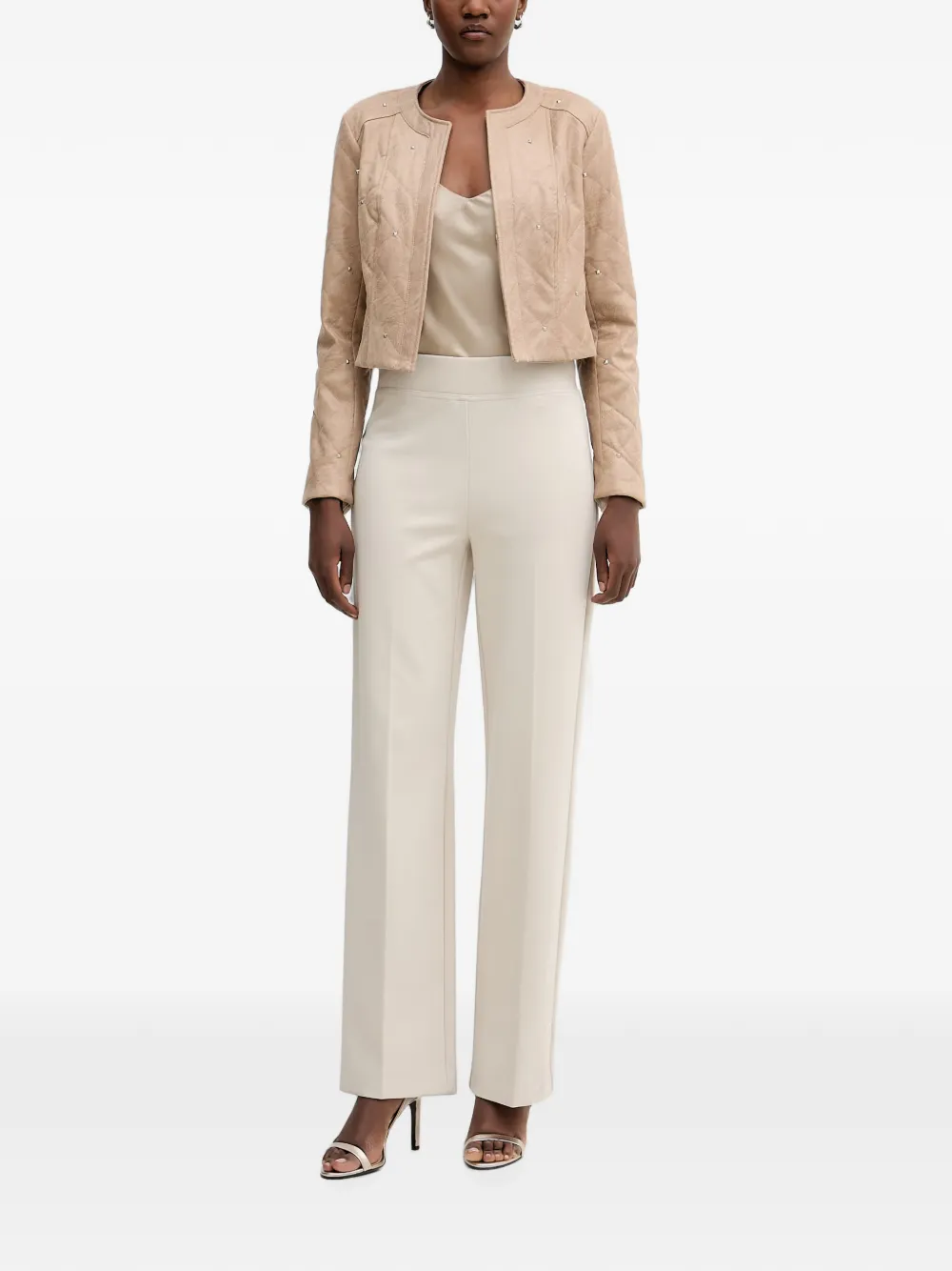 Joseph Ribkoff pressed-crease trousers Beige
